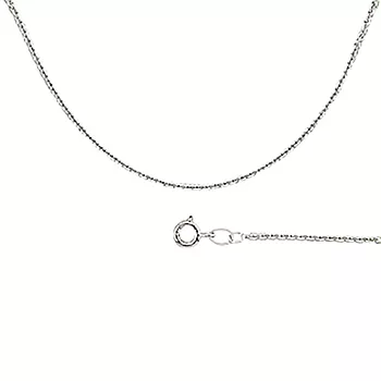 Pan Jewelry, Rund ankerkjede i 925 sølv 1,5 mm, 38-80 cm
