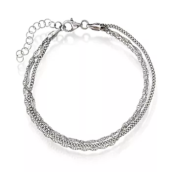 Pan Jewelry, Armbånd i 925 sølv, 19 cm
