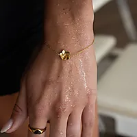 Bilde nummer 6 av Hibiscus armbånd i forgylt stål