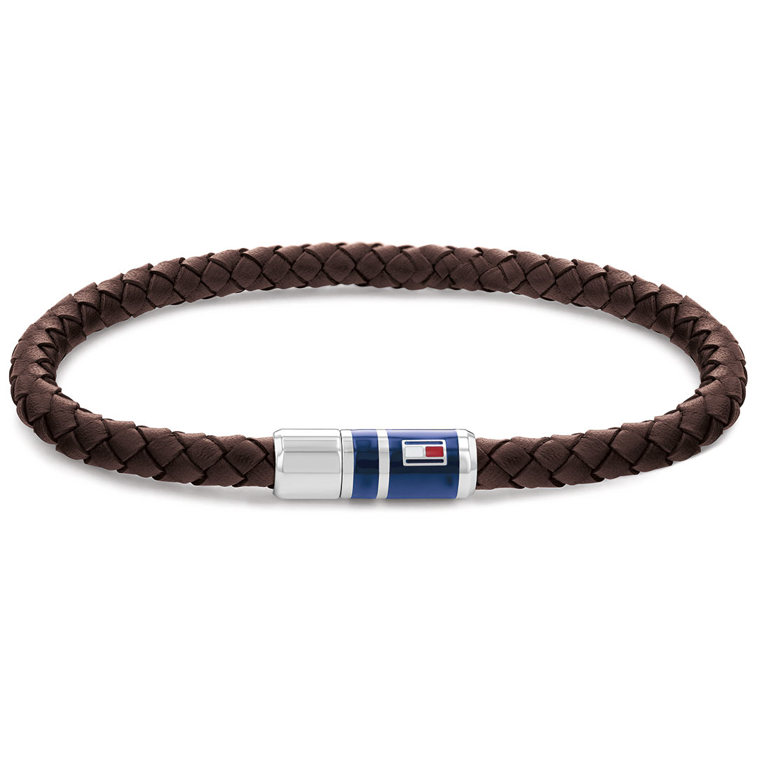Tommy Hilfiger, Armbånd med brunt skinn