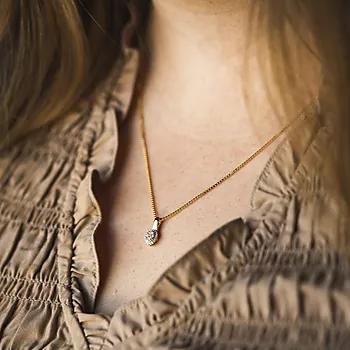 Bilde nummer 4 av Pan Jewelry, Smykke i 585 gult gull med diamanter 0,15 ct