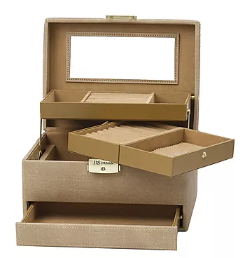 Bilde nummer 2 av Rikter Svendsen, Smykkeskrin i beige imitert skinn