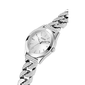 Bilde nummer 4 av Guess, Ladies Night Life dameklokke i sølvfarget stållenke