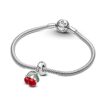 Bilde nummer 3 av Pandora Moments, Charms i 925 sølv med kirsebær