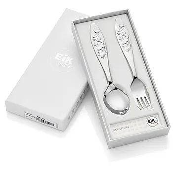 Eventyr bestikk til barn i sølvplett