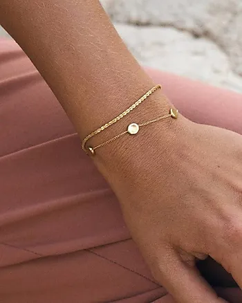 Bilde nummer 2 av Tinsel armbånd i forgylt stål