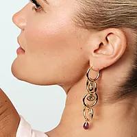 Bilde nummer 2 av Hooked øreringer i 925 forgylt sølv