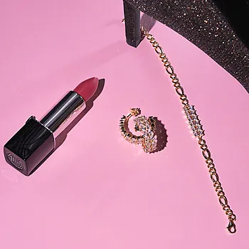 Bilde nummer 3 av Crown øredobber i 925 forgylt sølv