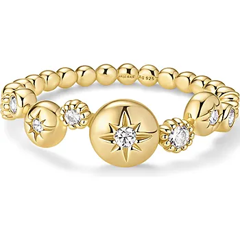 Bilde nummer 3 av Ring i 925 forgylt sølv med zirkonia