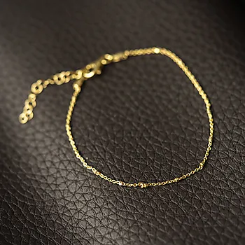 Bilde nummer 4 av Pan Jewelry, Armbånd i forgylt 925 sølv med kuler, 19 cm