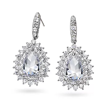 Pan Jewelry, Øredobber i 925 sølv med zirkonia