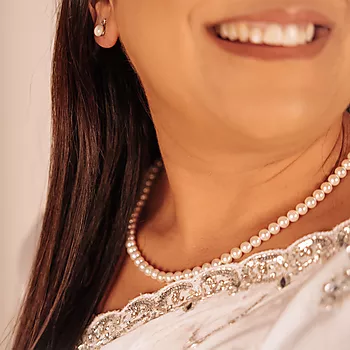 Bilde nummer 2 av Pan Jewelry, Perlekjede hvitt 6 mm
