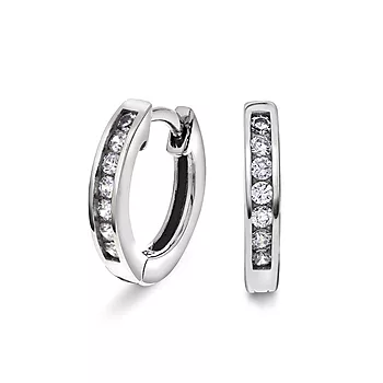Pan Jewelry, Øreringer i 925 sølv med zirkonia