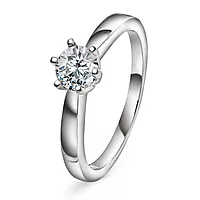 Olivia diamantring i 585 hvitt gull 0,50 ct