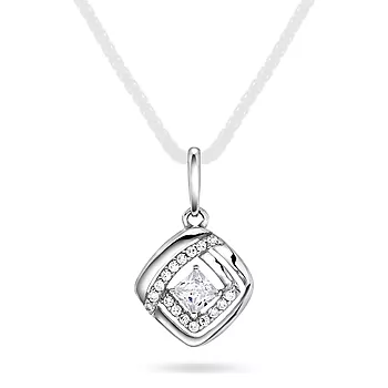 Pan Jewelry, Anheng i 585 hvitt gull med zirkonia