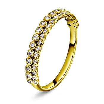 Aura ring i 925 forgylt sølv