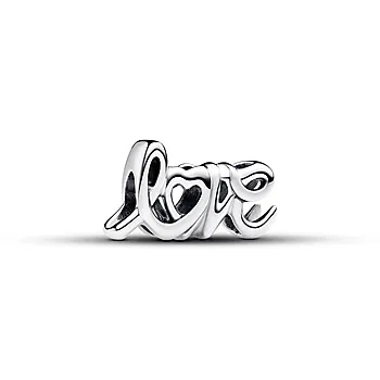 Pandora Moments, Charms i 925 sølv med LOVE