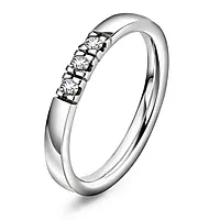 Pan Jewelry, Lady alliansering i 585 hvitt gull med diamant 0,15 ct TWSI