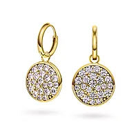 Shine øreringer i 925 forgylt sølv