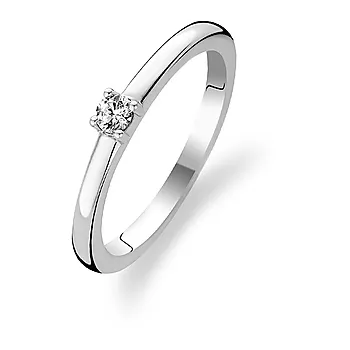 Ti Sento, Ring i 925 sølv med zirkonia