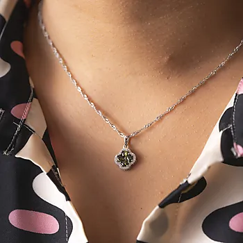 Bilde nummer 2 av Pan Jewelry, Ivy smykke i 925 sølv med oliven zirkonia