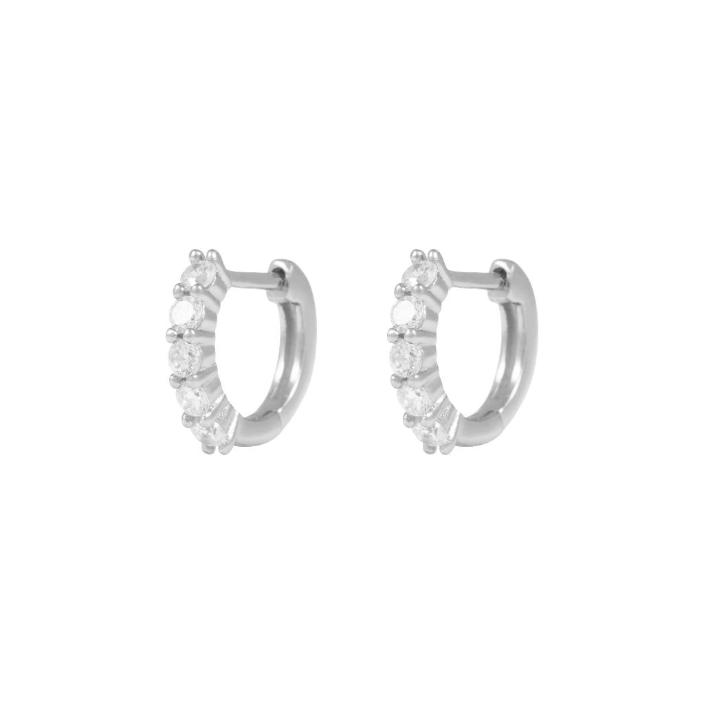 Snö Of Sweden Siri Small Hoop Earring Silver Onesize