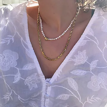 Bilde nummer 4 av Tone Damli by A&C, Golden Hour kjede i forgylt stål