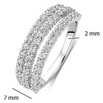 Bilde nummer 3 av Ring i 925 sølv med zirkonia