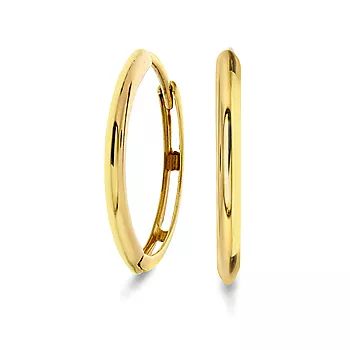 Pan Jewelry, Øreringer i 585 gult gull, 19 mm