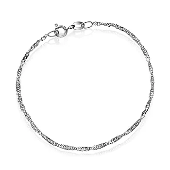 Pan Jewelry, Singapore armbånd i 585 hvitt gull