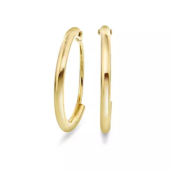 Pan Jewelry, Klassiske øreringer i 585 gult gull