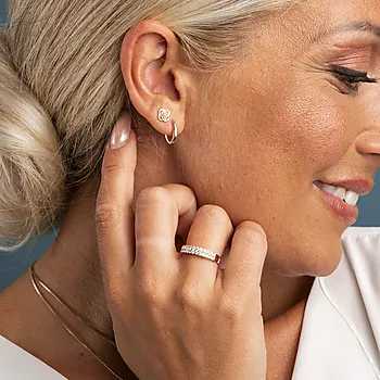 Bilde nummer 3 av Pan Jewelry, Ring i 585 gult gull med zirkonia
