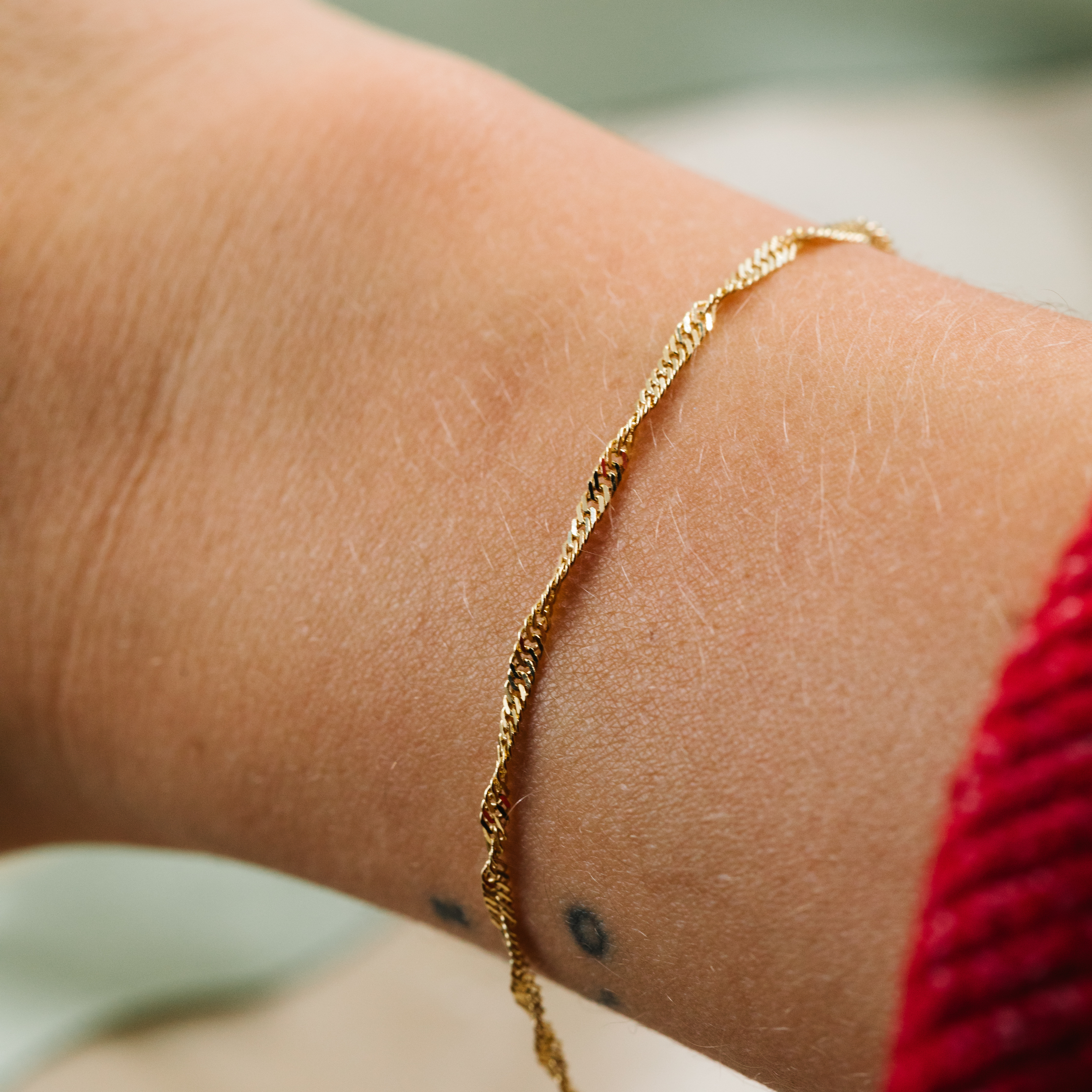 Bilde nummer 3 av Pan Jewelry, Singapore armbånd i 585 gult gull