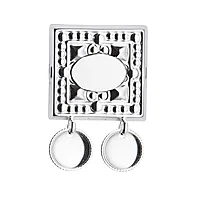 Navnestøl i 830 hvitt sølv