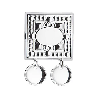 Navnestøl i 830 hvitt sølv