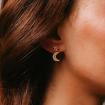 Bilde nummer 2 av Celeste øredobber i 925 forgylt sølv