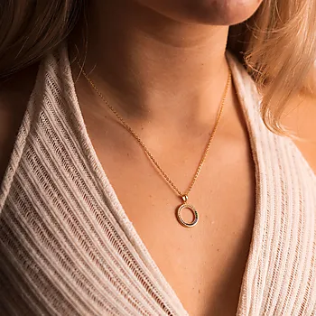 Bilde nummer 2 av Pan Jewelry, Smykke i forgylt 925 sølv med farget zirkonia