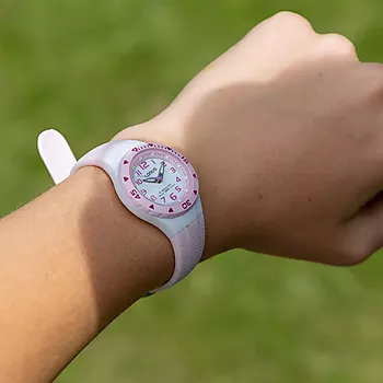 Bilde nummer 4 av Lorus Sport, Barneklokke med stålkasse og rosa silikonrem
