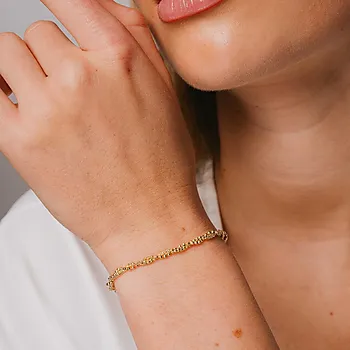 Bilde nummer 2 av Armbånd i 925 forgylt sølv