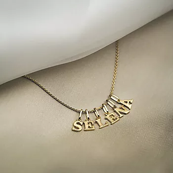 Bilde nummer 4 av Pan Jewelry, Bokstavaheng i 585 gult gull
