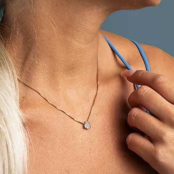 Bilde nummer 3 av Pan Jewelry, Anheng i 585 gult gull med diamanter 0,06 ct