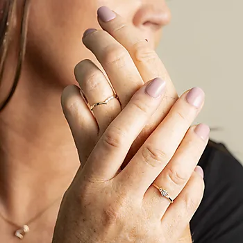 Bilde nummer 2 av Pan Jewelry, Ring i 585 gult gull med diamanter 0,02 ct