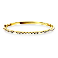 Pan Jewelry, Armring i 925 forgylt sølv med zirkonia