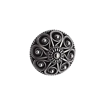 Sylvsmidja, Knapp med bunn i 830 oksidert sølv