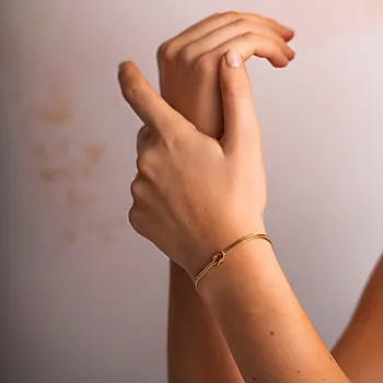 Bilde nummer 4 av Pan Jewelry, Armbånd i forgylt 925 sølv med evighetstegn