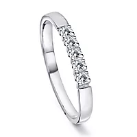 Pan Jewelry, Angelica alliansering i 585 hvitt gull med diamanter 0,25 ct WSI