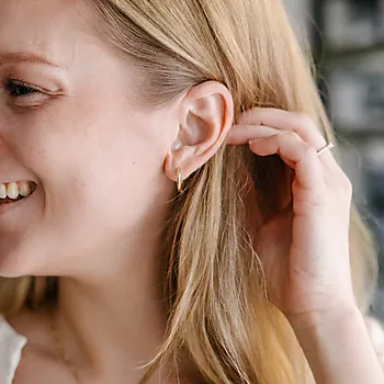 Bilde nummer 2 av Pan Jewelry, Øreringer i 925, forgylt sølv