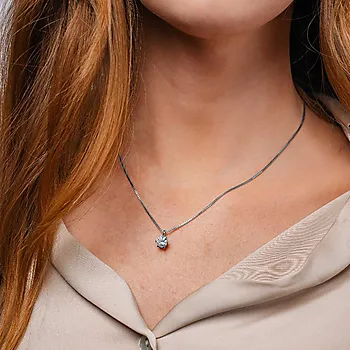 Bilde nummer 2 av Contessa LAB diamantanheng i 585 hvitt gull 1,00 ct