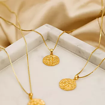 Bilde nummer 3 av Pan Jewelry, Smykke i 925 forgylt sølv med zirkonia og Vannmannen