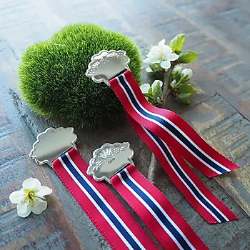 Bilde nummer 3 av 17.mai sløyfe i 830 sølv til barn